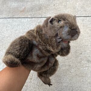 Folkmanis Groundhog Hand Puppet Retired Toy